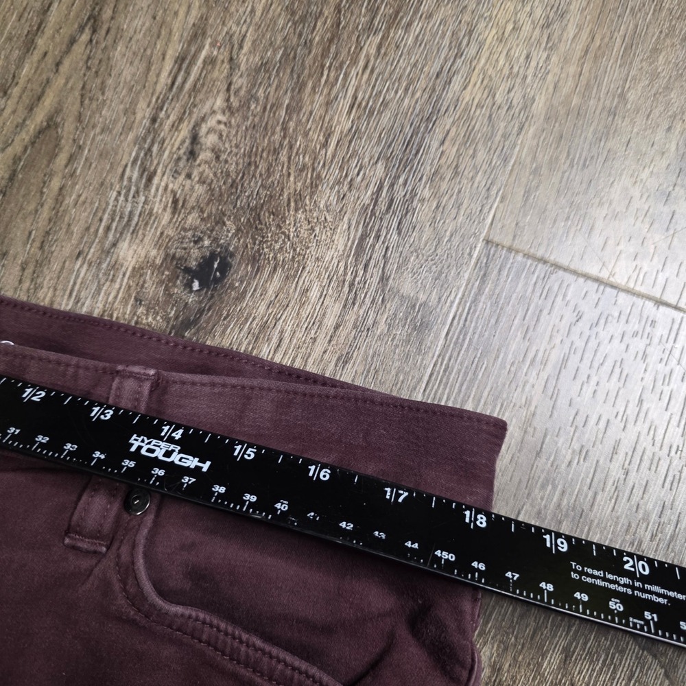 Banana Republic 35x32 Traveler Pants Mens Burgundy Excellent Slim Fit Chinos - Picture 3 of 6